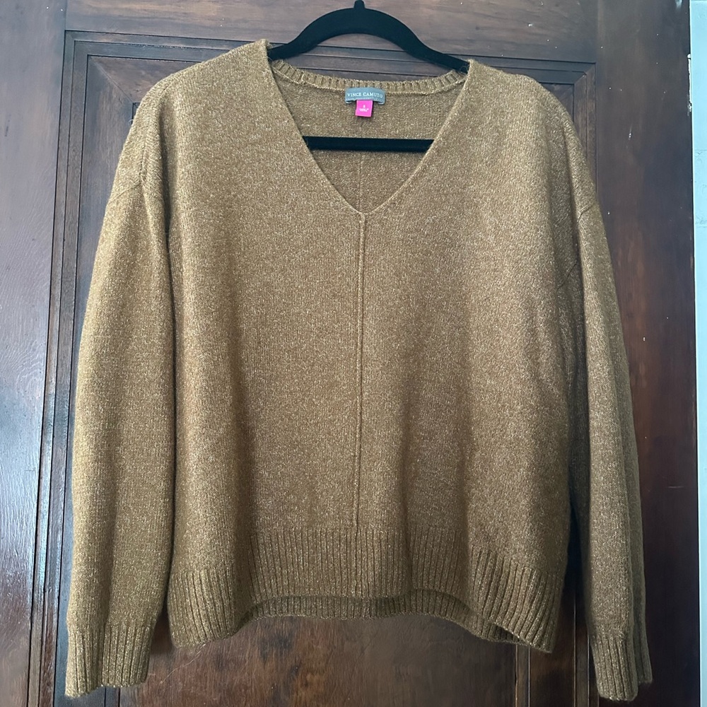 Vince Camuto Brown Knit Sweater